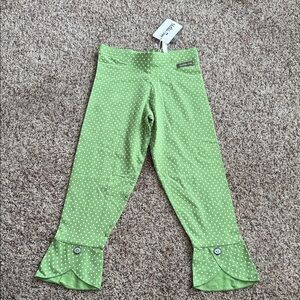 Matilda Jane Green Polka Dot “Coastal leggings” sz 8. NWT